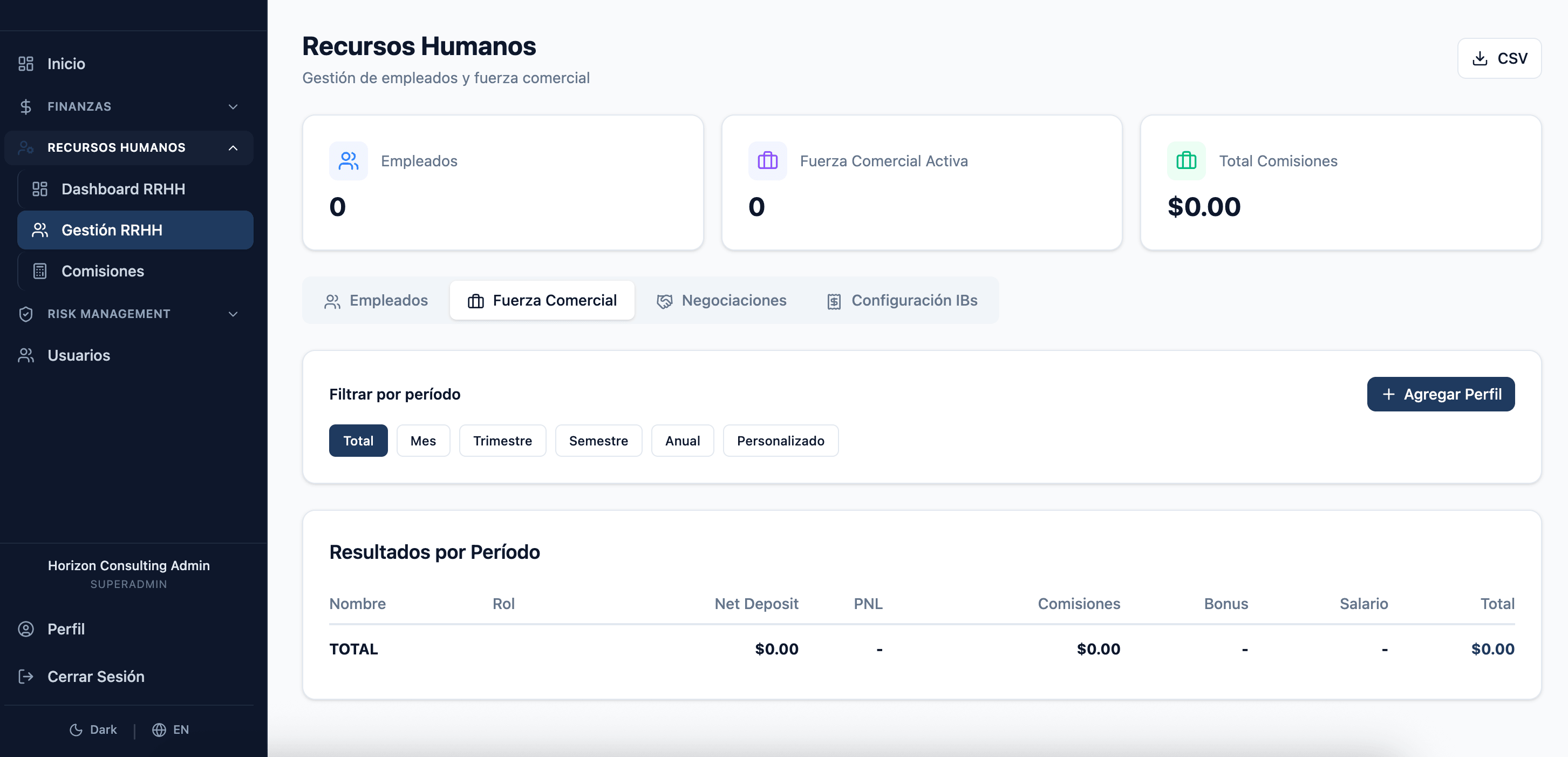 Módulo de RRHH de Smart
